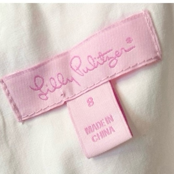 Lilly Pulitzer Lowe Fiesta Pink Gingham Strapless Mini Dress Size 8 - Picture 10 of 12